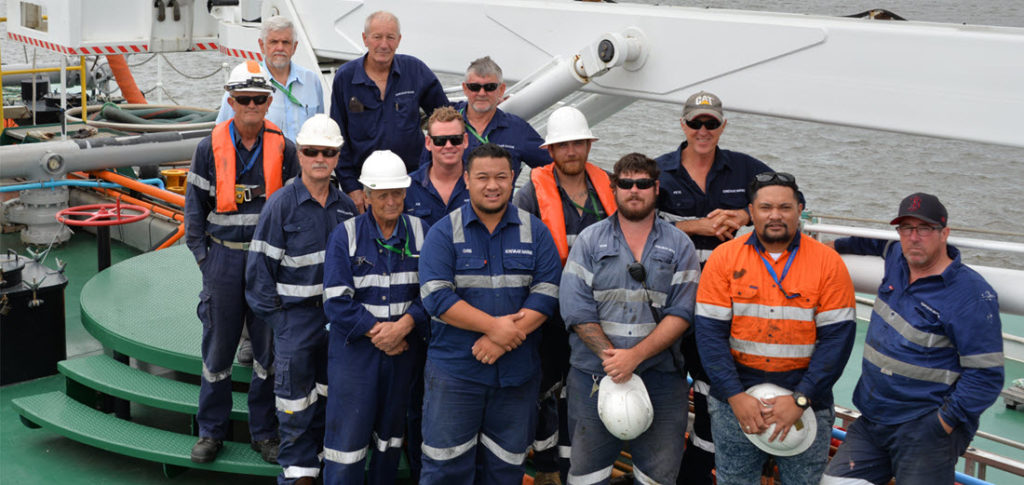 Crew that participated in the remote training package