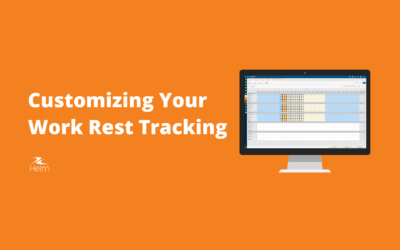 Customizing Your Work Rest Tracking
